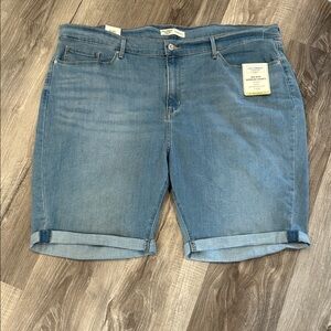 Signature by Levi Strauss & Co.™ Women's Mid Rise Bermuda Shorts SZ 24 NWT W37